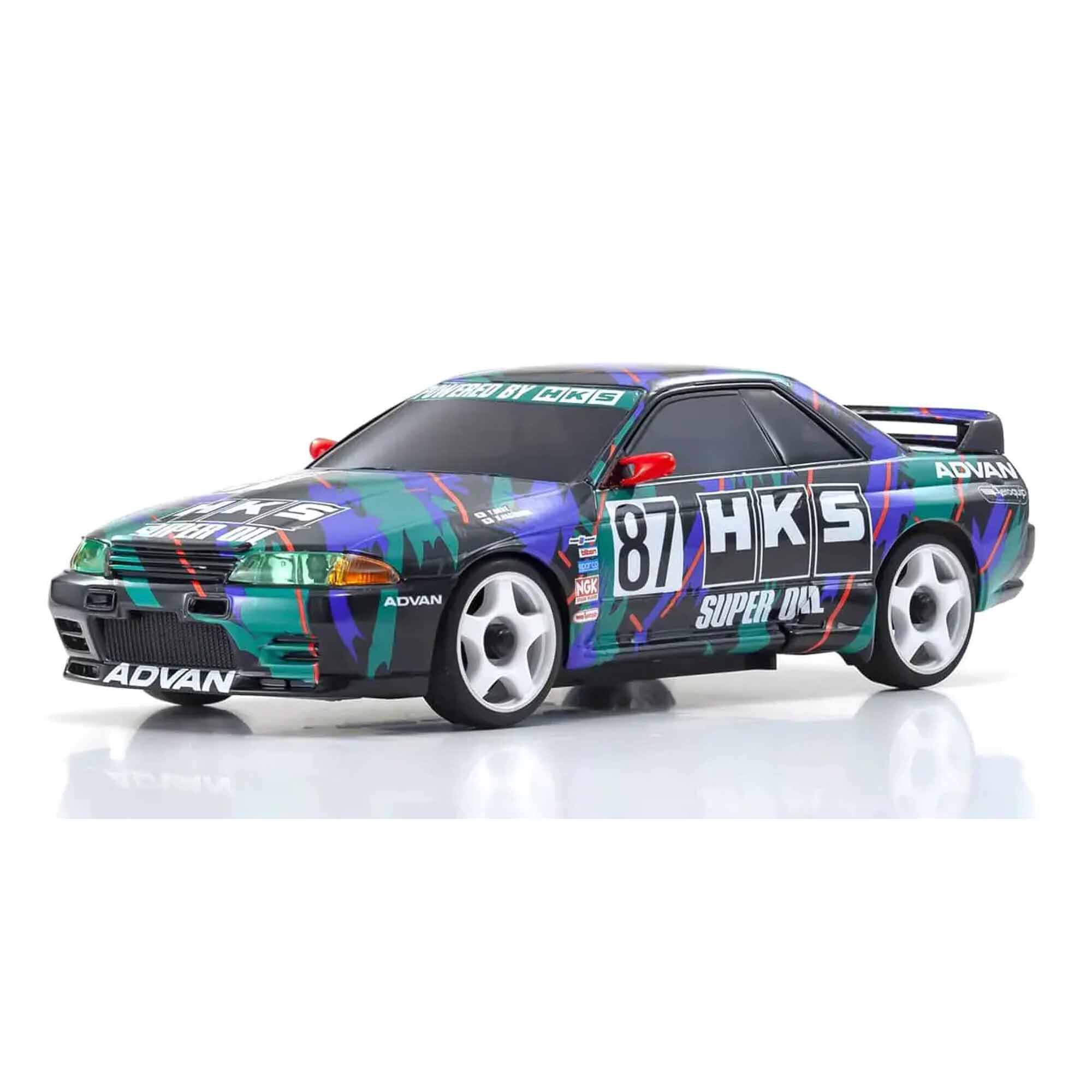 Kyosho 1/28 HKS Skyline GT-R 1993 #87 R32 Mini-Z AWD RTR | Tower