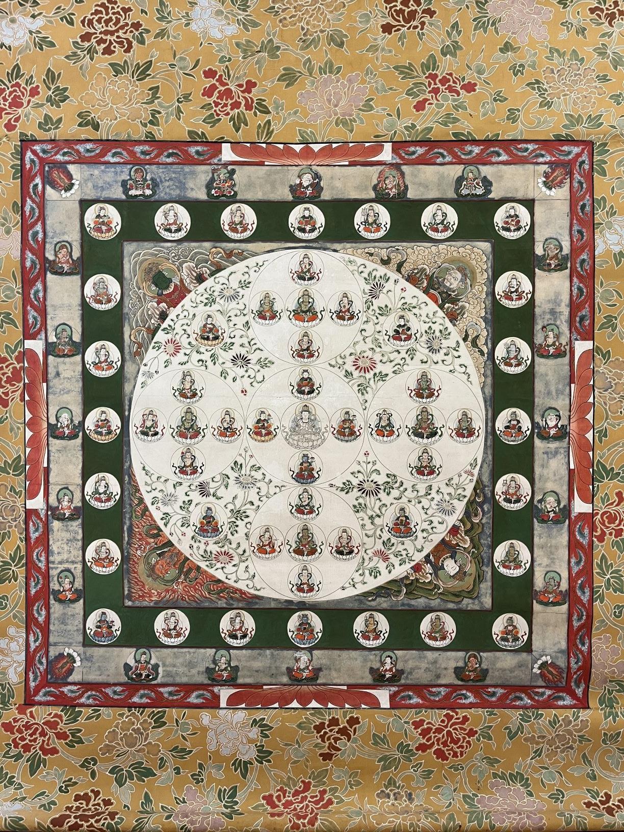 紙本着色金剛界曼荼羅（町指定重要文化財 絵画） | 福崎町