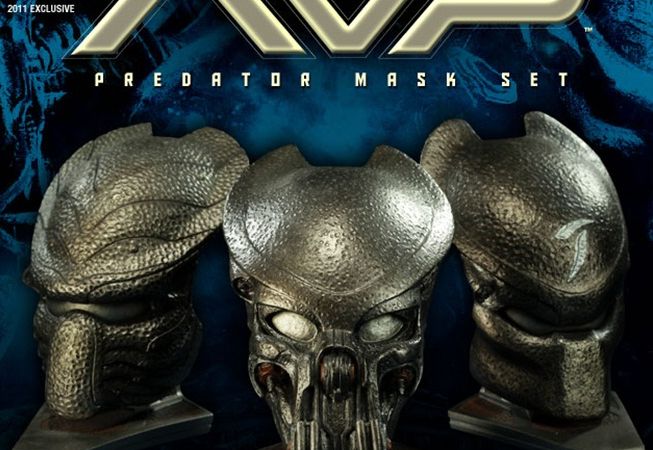 AVP Predator Mask Set Comic-Con 2011 Exclusive - The Toyark - News