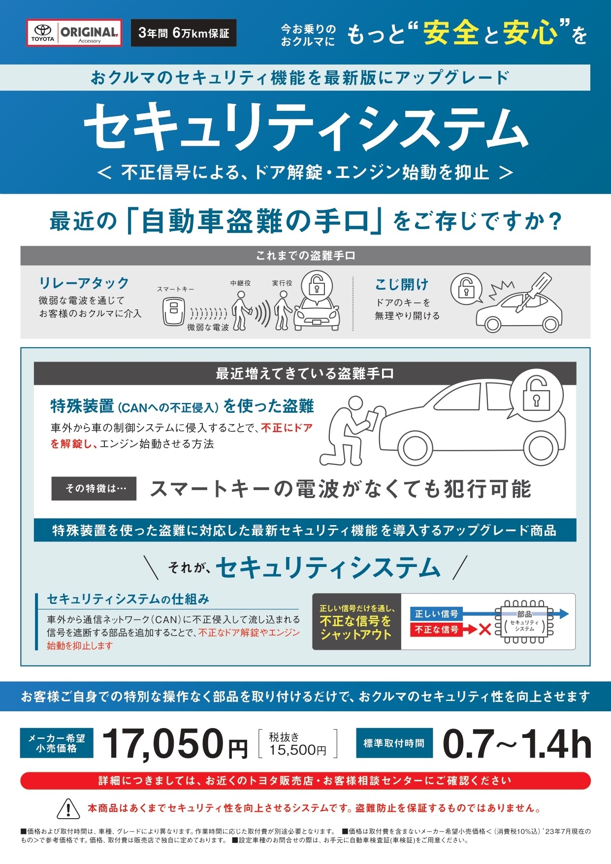 🔏トヨタ純正”セキュリティシステム”発売開始のお知らせ🔏