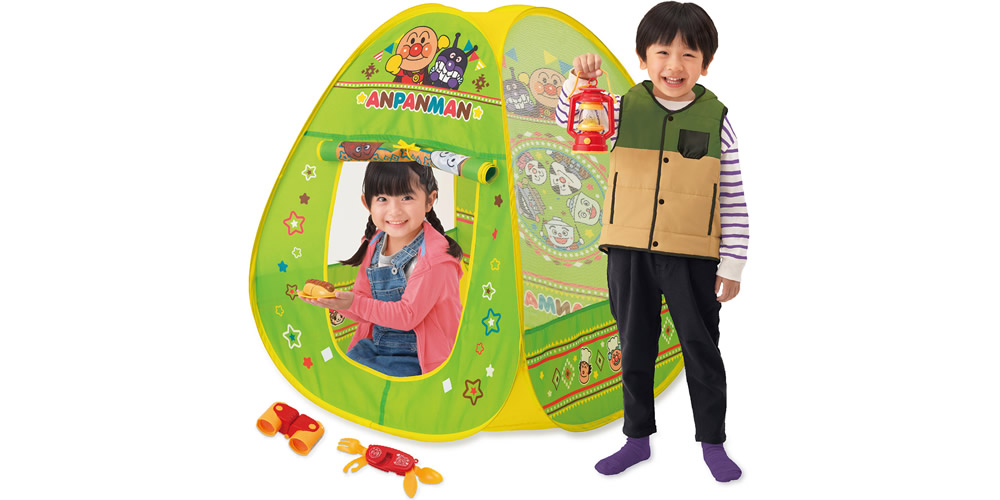 おうちで楽しくアウトドア気分♪アンパンマンの新商品が4月発売予定