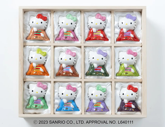 和の彩りが美しい「日本の伝統色 ハローキティ」が5月30日から数量限定