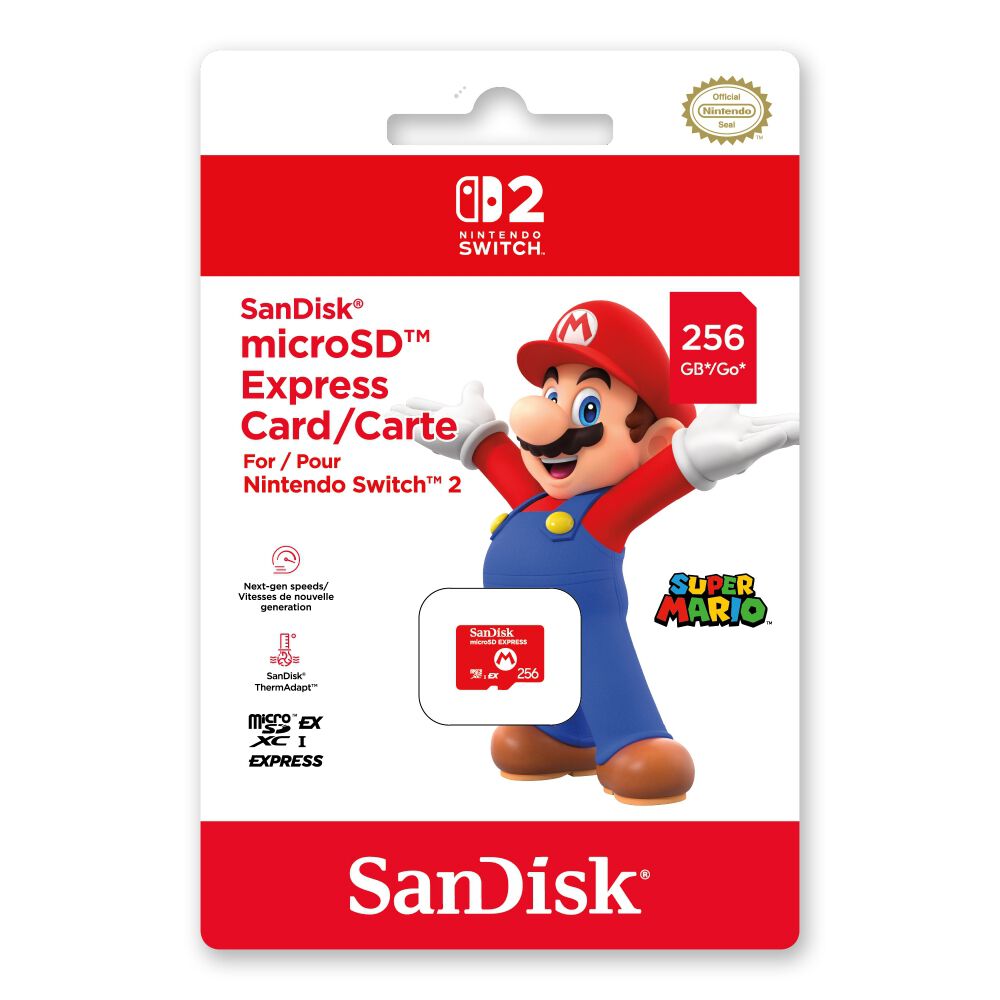 Nintendo Switch 2】SanDisk microSD Express Card 256GB for Nintendo