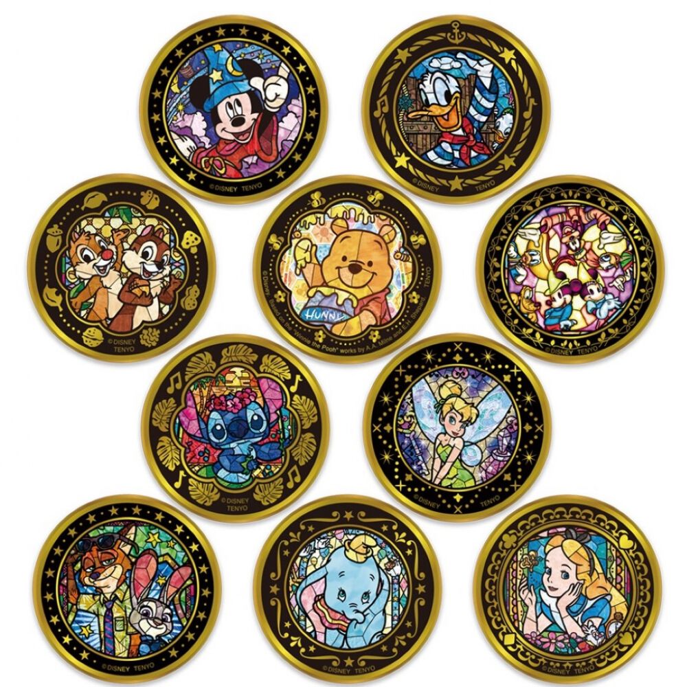 単品販売】金バッジ ディズニーキャラクター マルチ1【種類ランダム