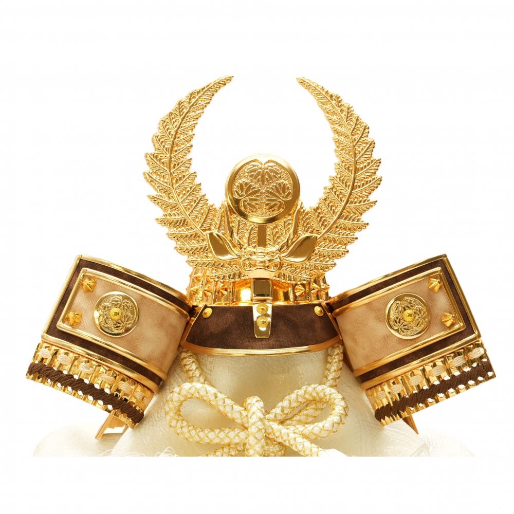 五月人形】兜飾り ケース飾り「徳川家康木の葉形アクリル」（538008