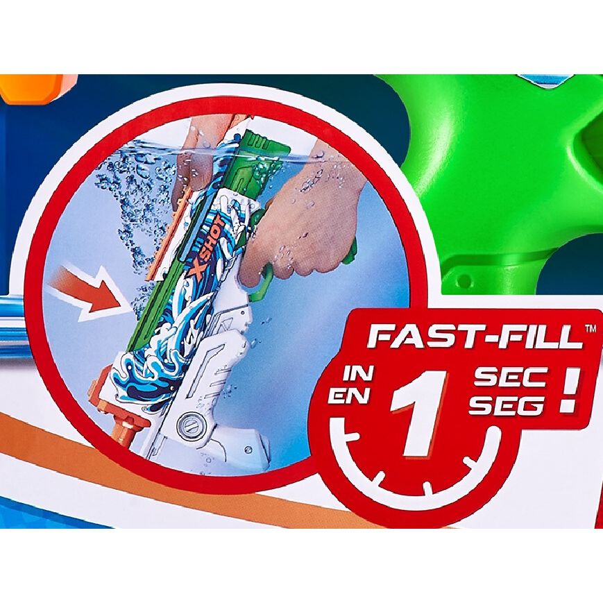 X-SHOT ウォーター ハイパーロード 500ml 飛距離10m 水鉄砲 水遊び