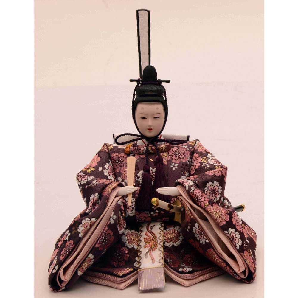 雛人形】三段収納五人飾り「宮さくらパールホワイト」 (606824