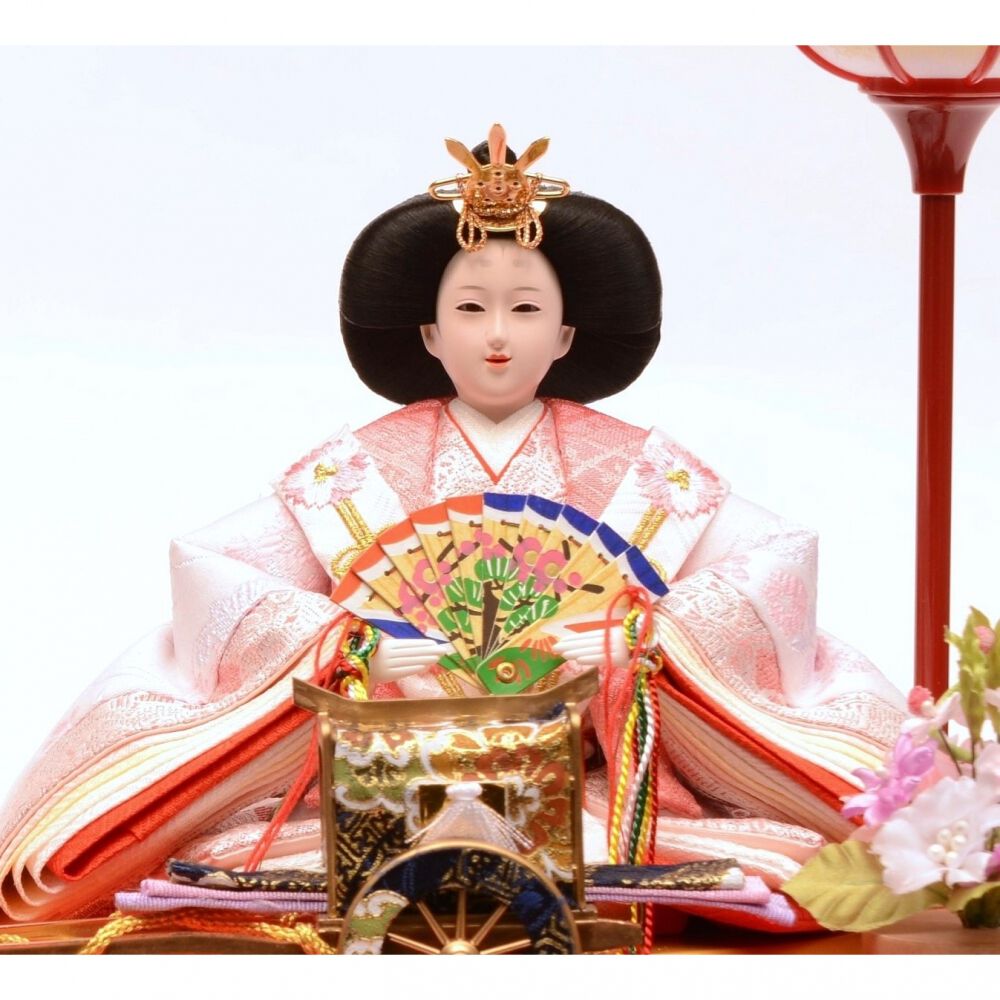 ラベンダーがとにかく可愛い！伝統的 雛人形セット ラベンダーが