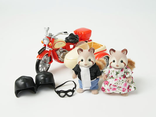 シルバニアファミリー 海外版 モーターサイクル＆サイドカーセットをお