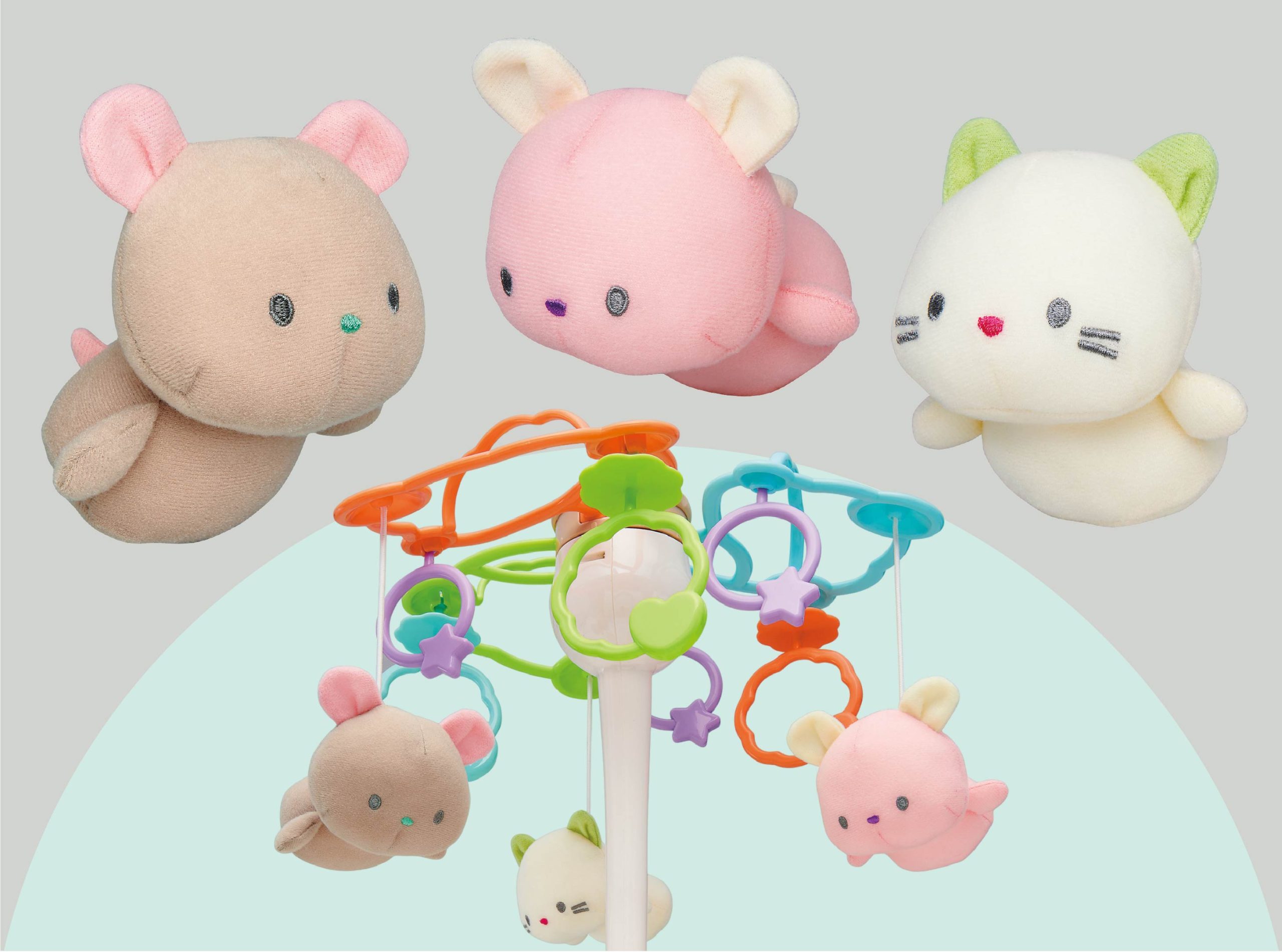 やすらぎふわふわ3WAYメリー | トイローヤル