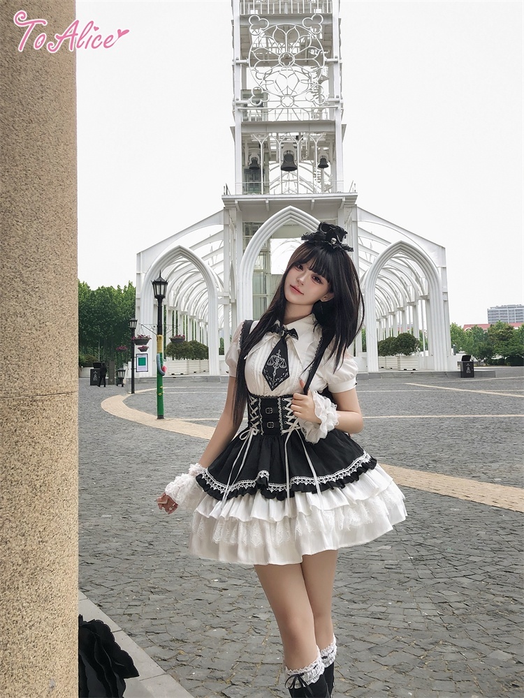 BlackShamrock】F206バットガールコルセット風スカート - To Alice