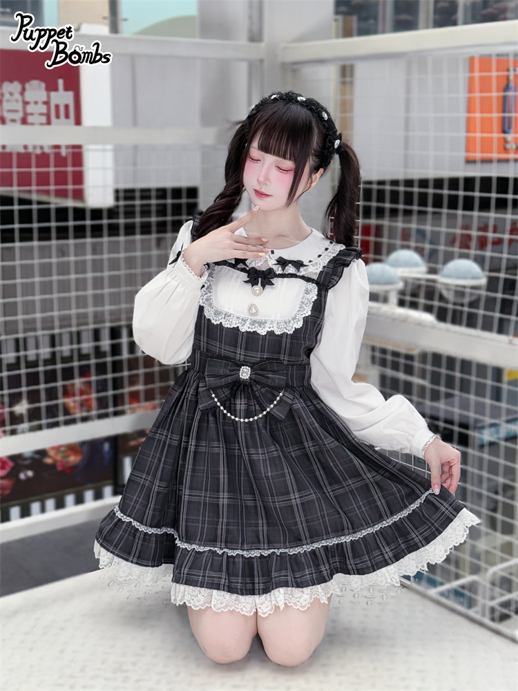 PuppetBombs】QS185 ハートビジューフリルカチューシャ - To Alice