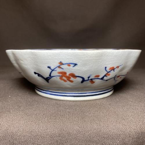 松竹梅図赤絵染付なます皿 /546│埼玉県熊谷市のの骨董品専門店「雑貨