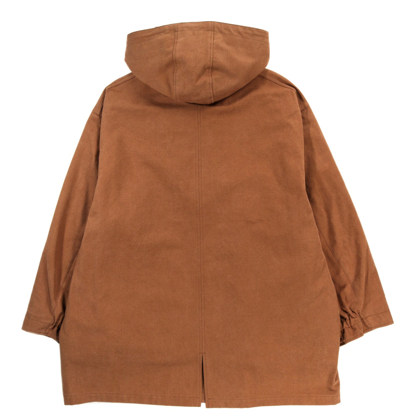 AURALEE WASHED HEAVY CANVAS LINER COAT BROWN | TODAY CLOTHING