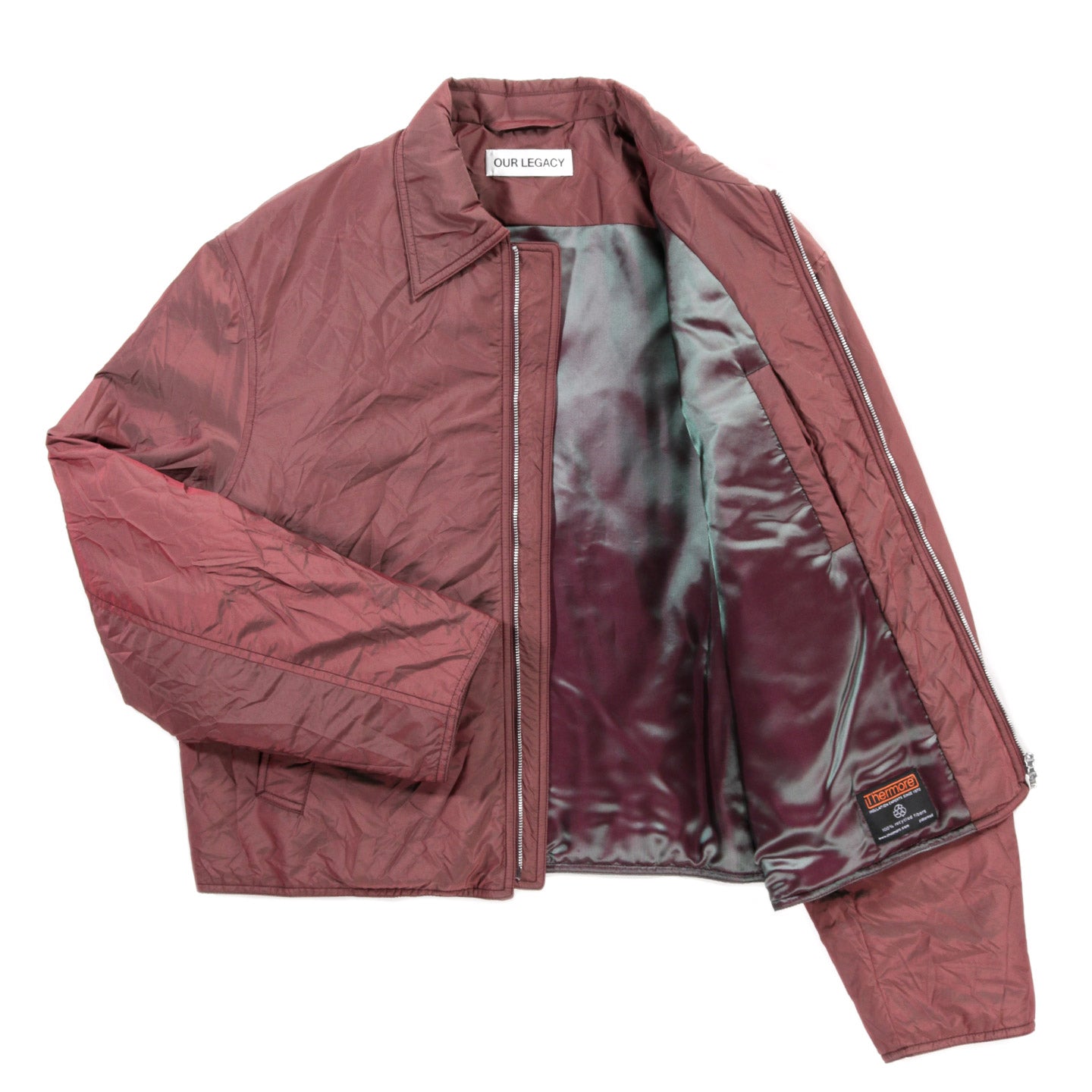 OUR LEGACY SLIGHT JACKET SHINING CHERRY CRINKLE SOLARO | TODAY