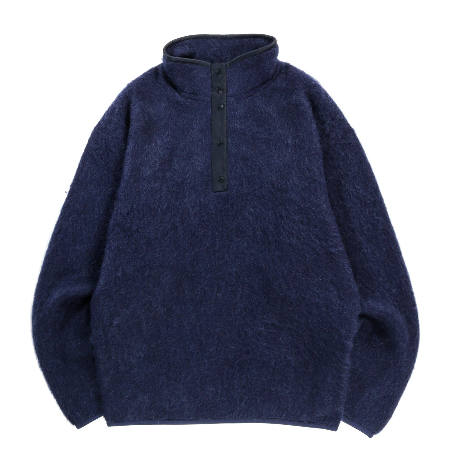 NANAMICA PULLOVER MOHAIR SWEATER NAVY | TODAY CLOTHING
