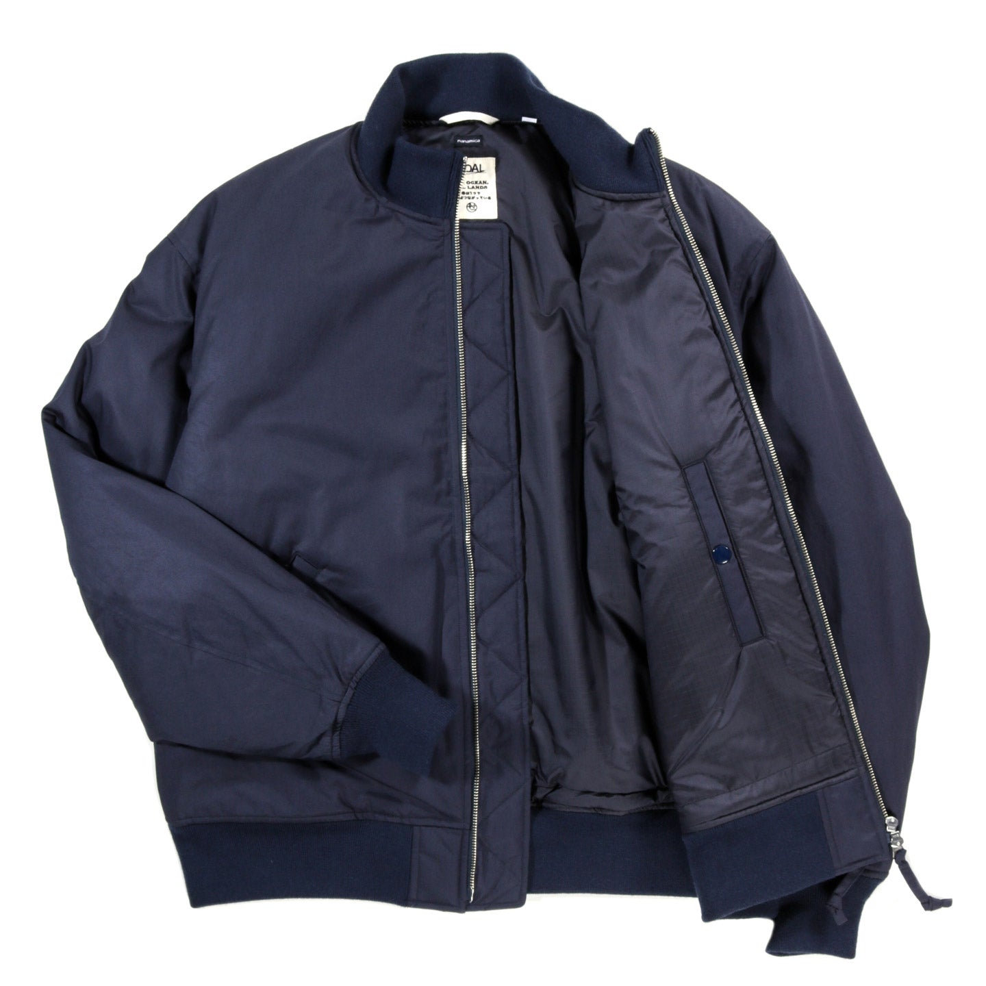 NANAMICA INSULATION VARSITY JACKET NAVY | TODAY CLOTHING