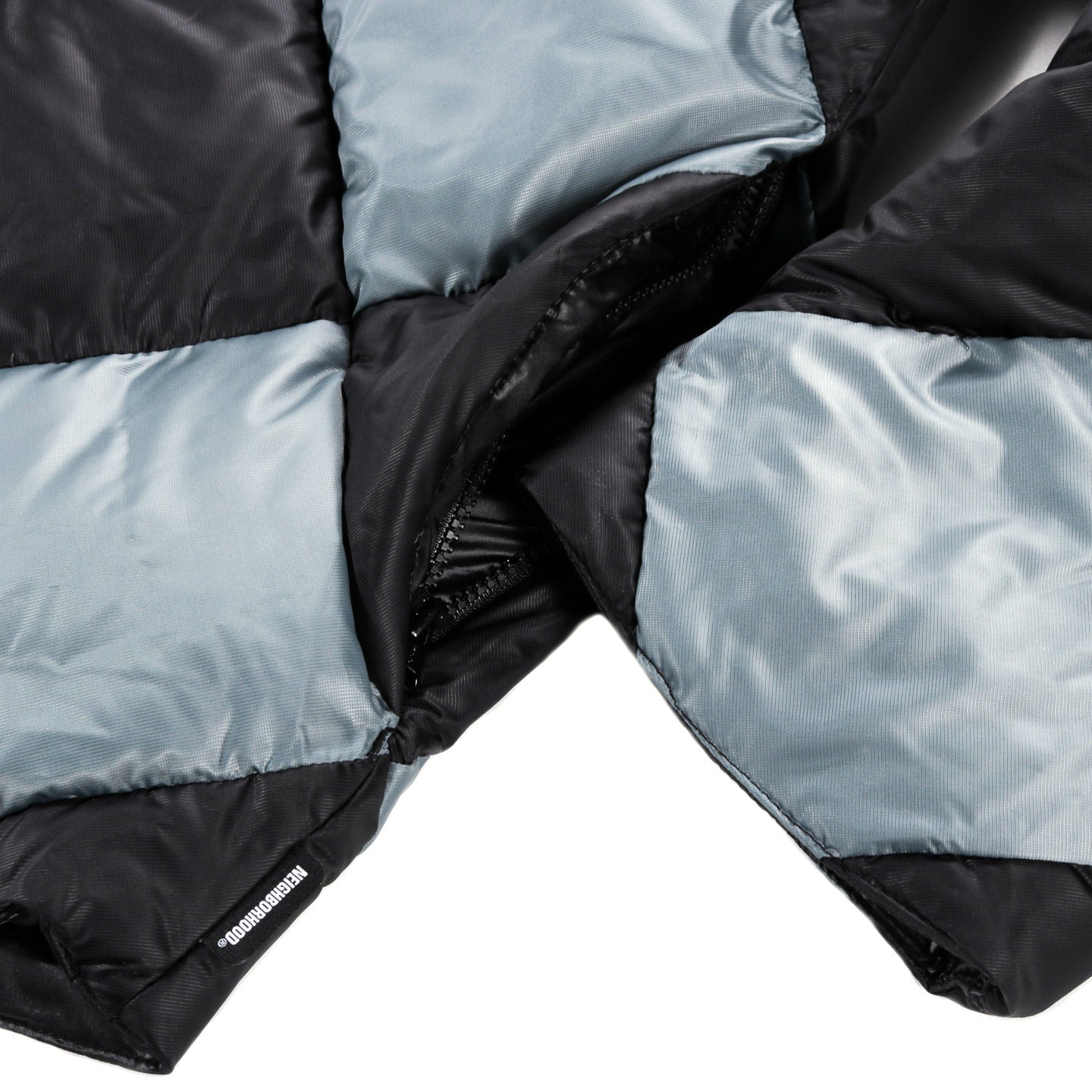 NEIGHBORHOOD CHECKER DOWN JACKET GRAY | TODAY CLOTHING