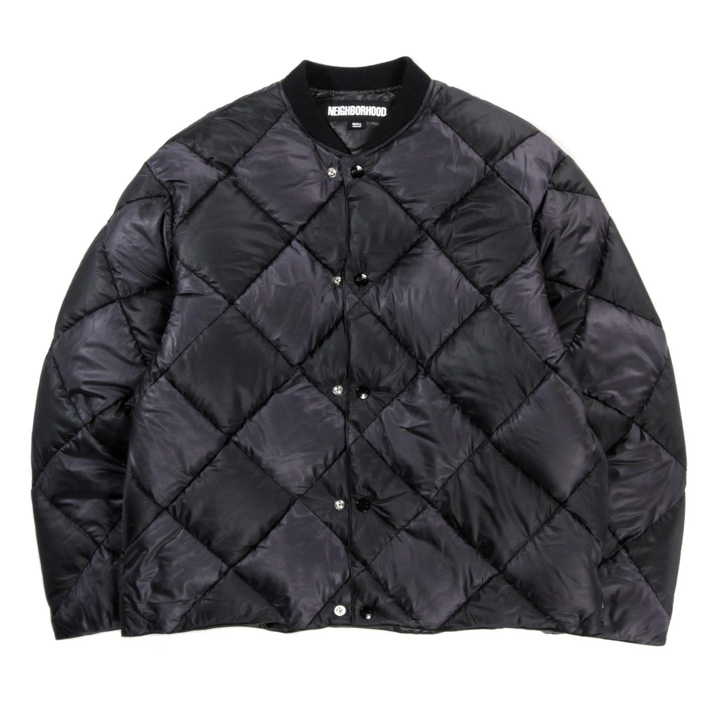 NEIGHBORHOOD CHECKER DOWN JACKET BLACK | TODAY CLOTHING