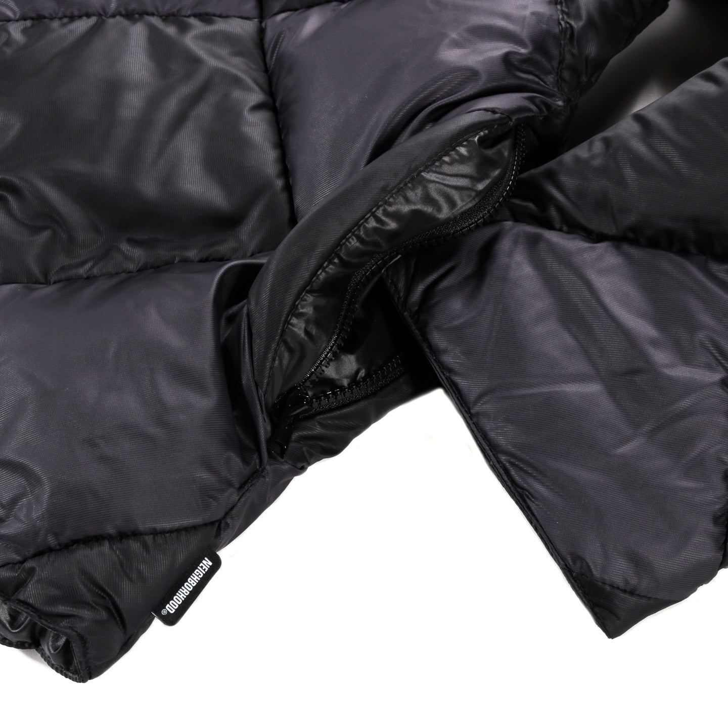 NEIGHBORHOOD CHECKER DOWN JACKET BLACK | TODAY CLOTHING