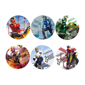 トレーディングメタリック缶バッジコレクション(全6種)【仮面ライダー