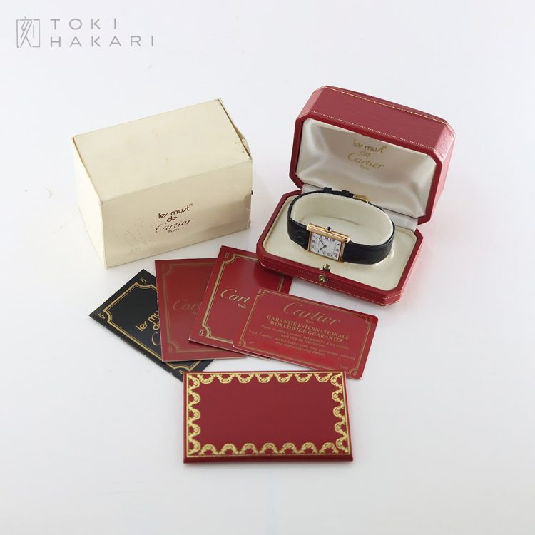 タンクルイカルティエ LM 18KYG PARISダイヤル | ブランド腕時計専門店