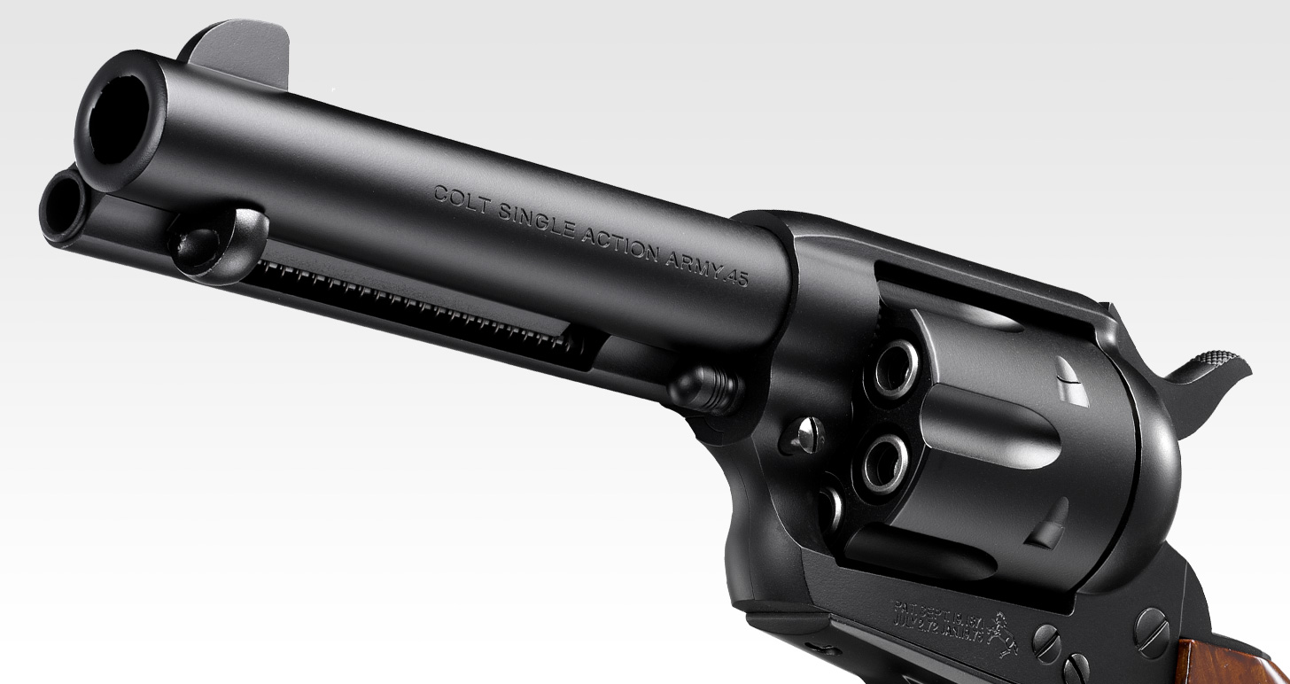 SAA.45 シビリアン 4 3/4インチ ブラック - エアーリボルバー プロ