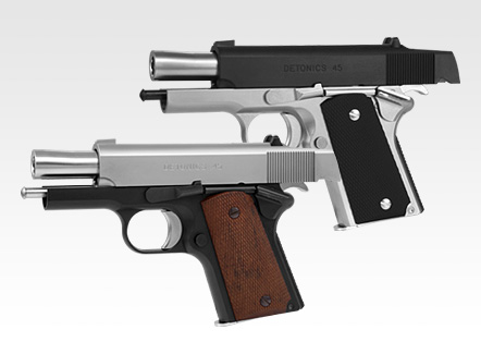 デトニクス.45 コンバットマスター フレームシルバー - ガスブロー