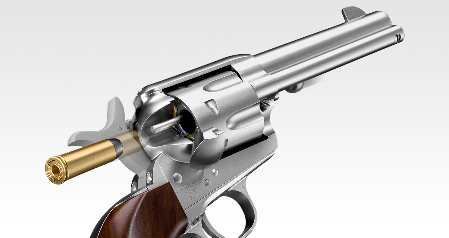 SAA.45 シビリアン 4 3/4インチ シルバー - エアーリボルバー プロ