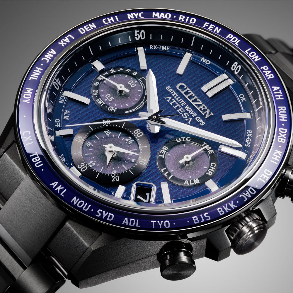 CITIZEN ATTESA ACT Line F950 SapphireBezel BlueBlack CC4059-64L