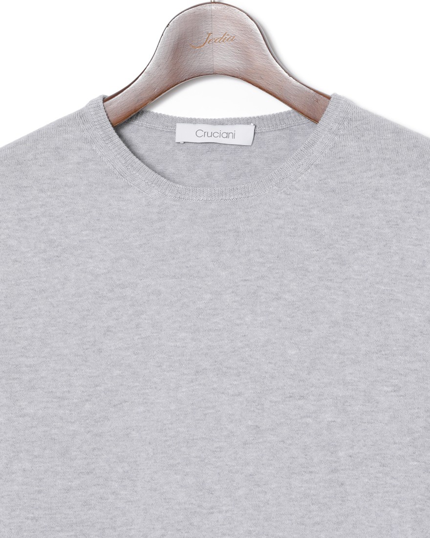 27G コットン 長袖クルーネックニット｜Cruciani（クルチアーニ