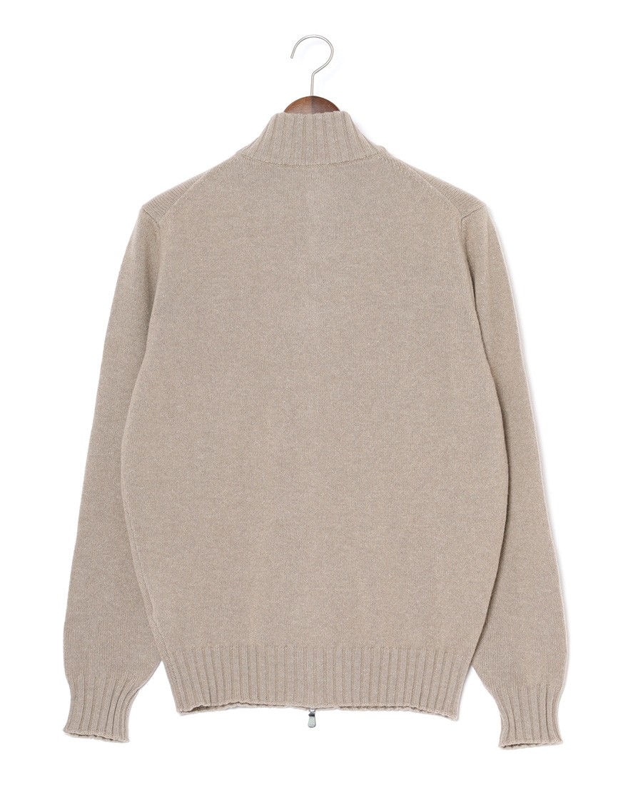 7G カシミヤ混ウール フルジップニット｜FILIPPO DE LAURENTIIS