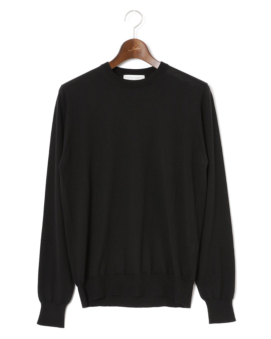 18G ウールシルクカシミヤ クルーネックニット｜FILIPPO DE LAURENTIIS