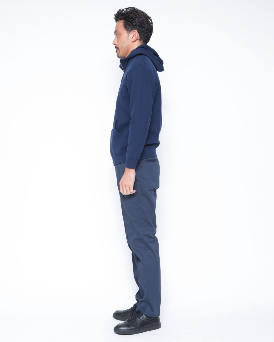 ストレッチポンチ ダブルジップパーカー【Stretch ponte】｜three dots