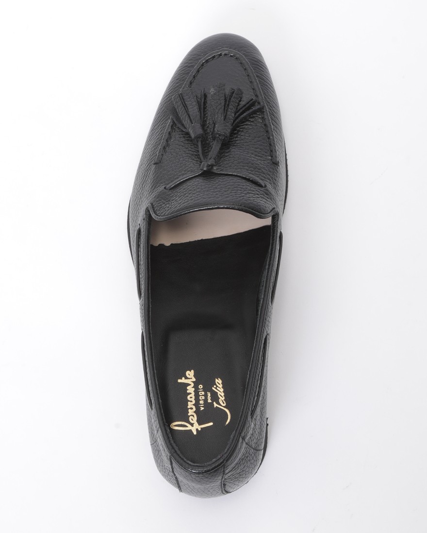 Jedia別注 シボ革タッセルローファー【CILENTO/ラバーソール