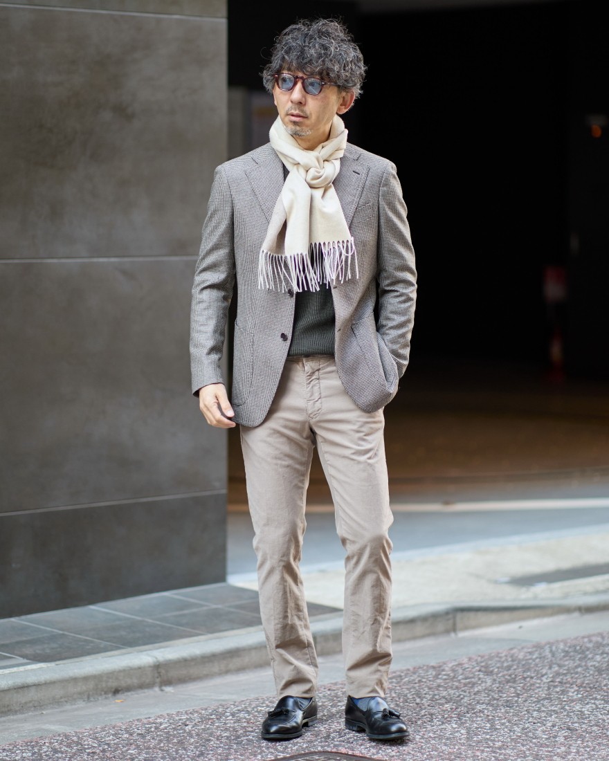 ダブルフェイスシルクカシミヤストール｜PIACENZA（ピアチェンツァ