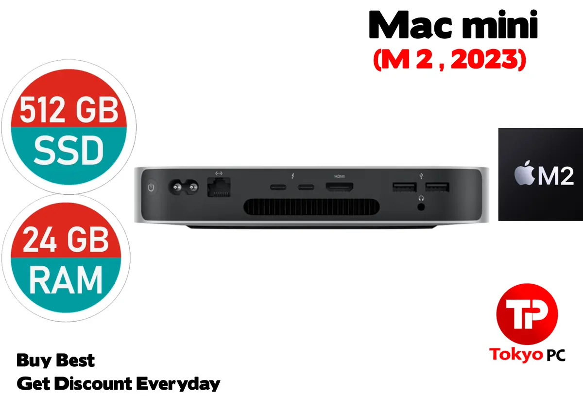 Apple Mac Mini M2 ( 2023 ) 8CPU/ 10GPU SSD 512GB RAM 24GB macOS 15