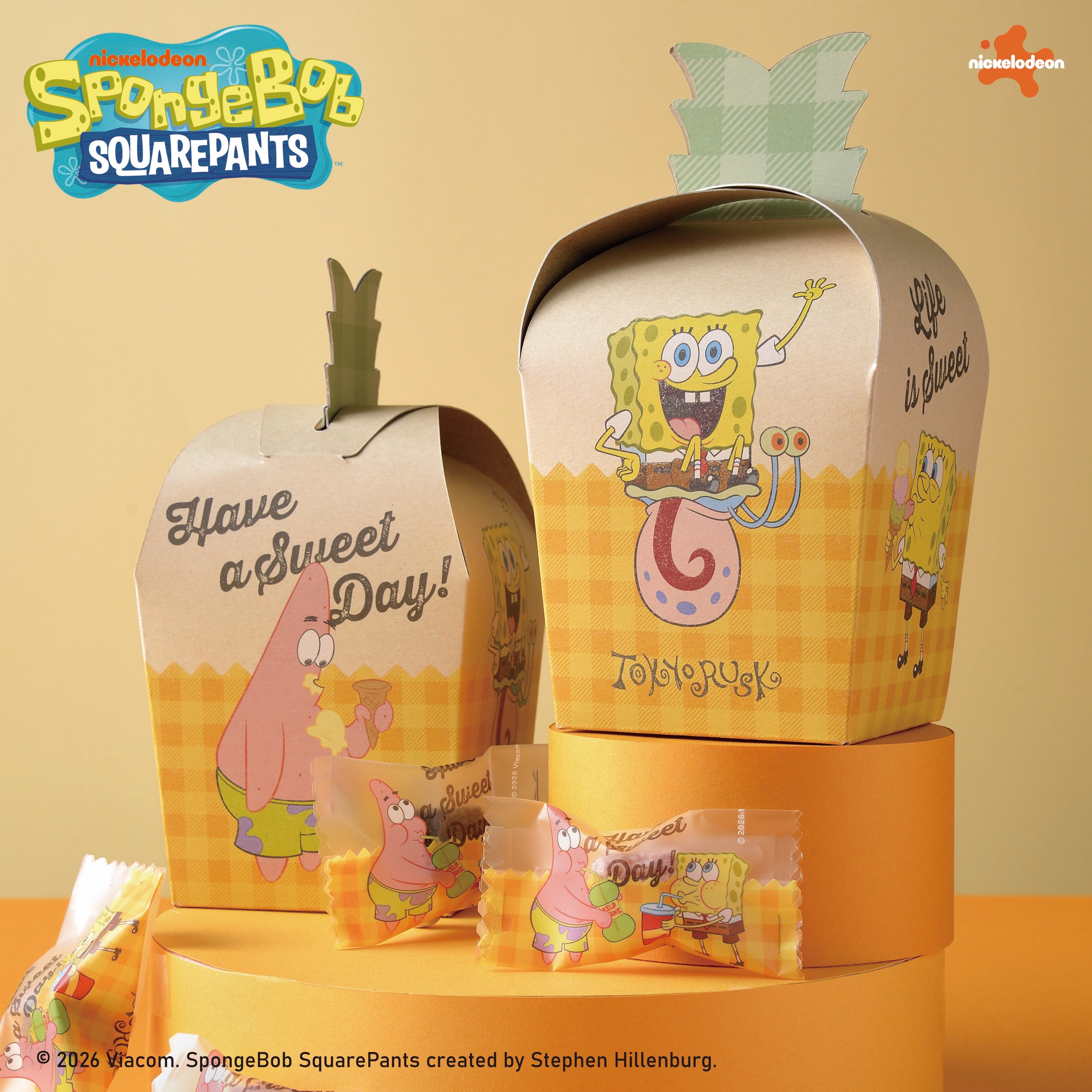 スポンジ・ボブ×東京ラスク】パイナップルボックス 【日時指定不可（4