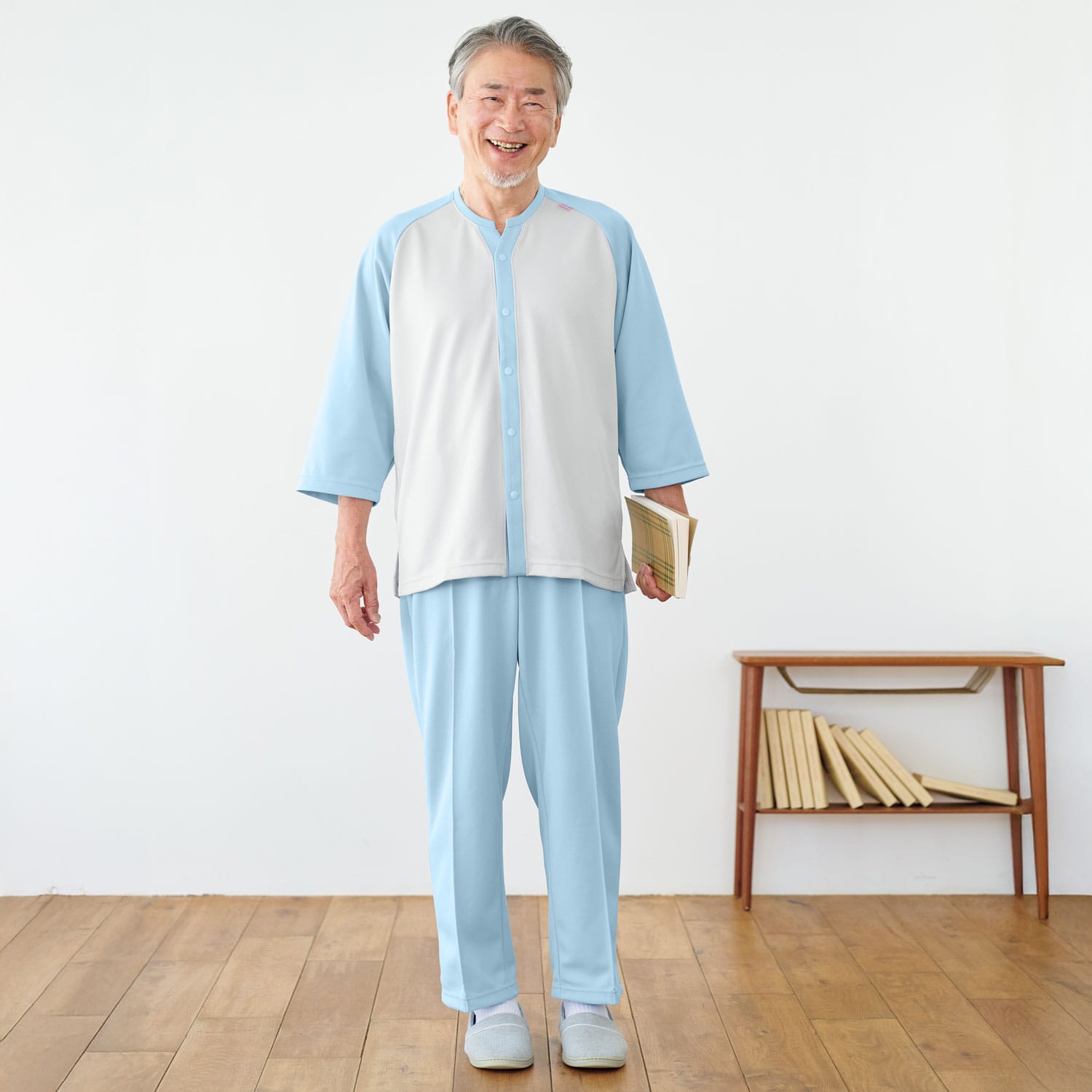 品番： CR860 】 男女兼用 ストレートパンツ リハビリ 入院患者向け