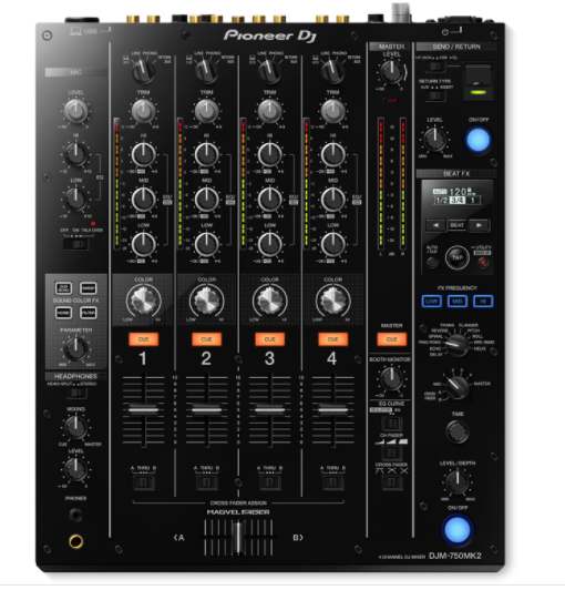 DJM-750MK2 | 4-CH DJ MIXER W/ EFFECTS & USB | Tom Lee Music