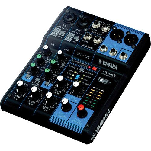 MG06X | 6-CH COMPACT MIXER WITH EFFECTS | Tom Lee Music