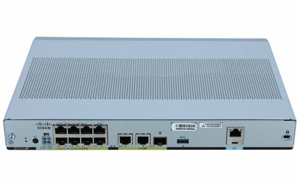Cisco - C1111-8P - ISR 1100 8 Ports Dual GE WAN Ethernet Router