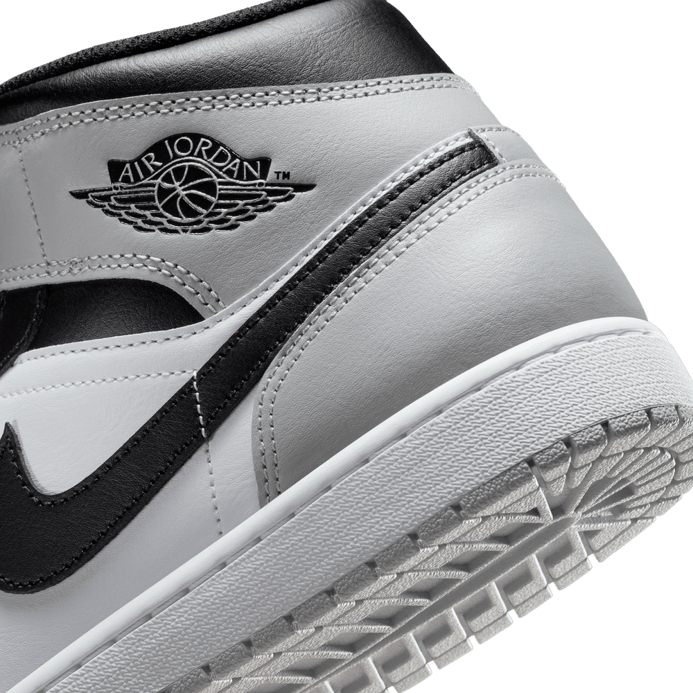 Air Jordan 1 Mid 'White/Black-Light Smoke Grey|DQ8426-101|Top Fashion