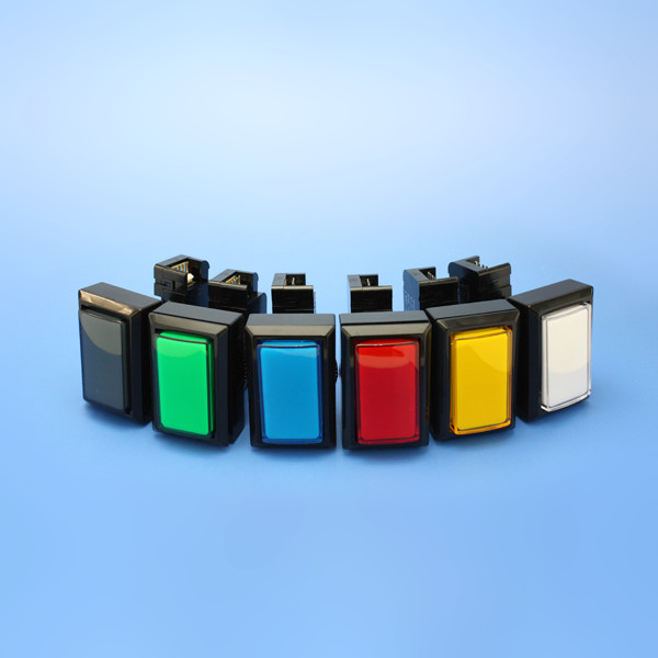 三和電子】 照光式押しボタン 薄型 45Φ長方形 【OBSA-45UK】 / 【SANWA