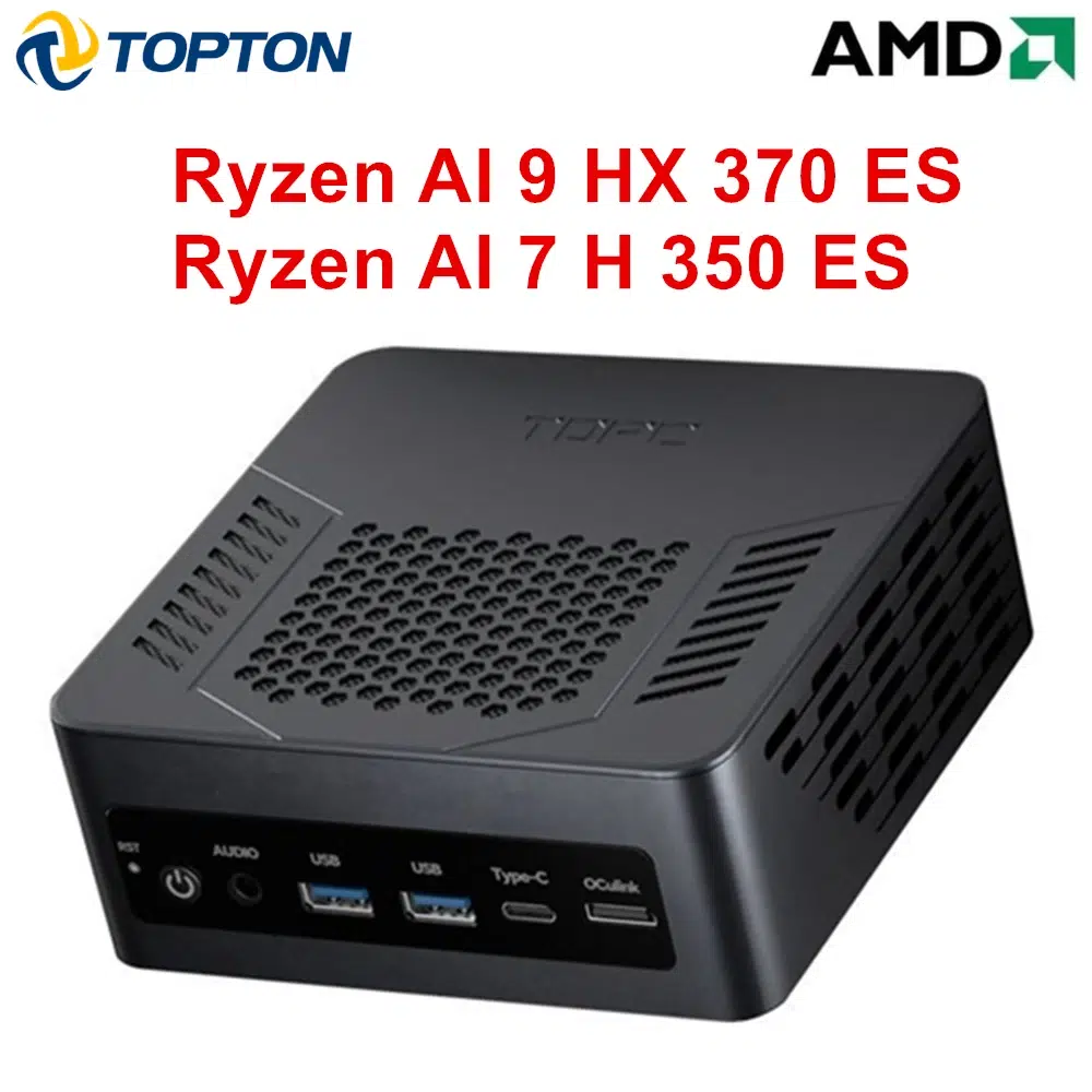 Topton Gaming Mini PC AMD Ryzen AI 9 HX 370 ES AI 7 H 350 ES