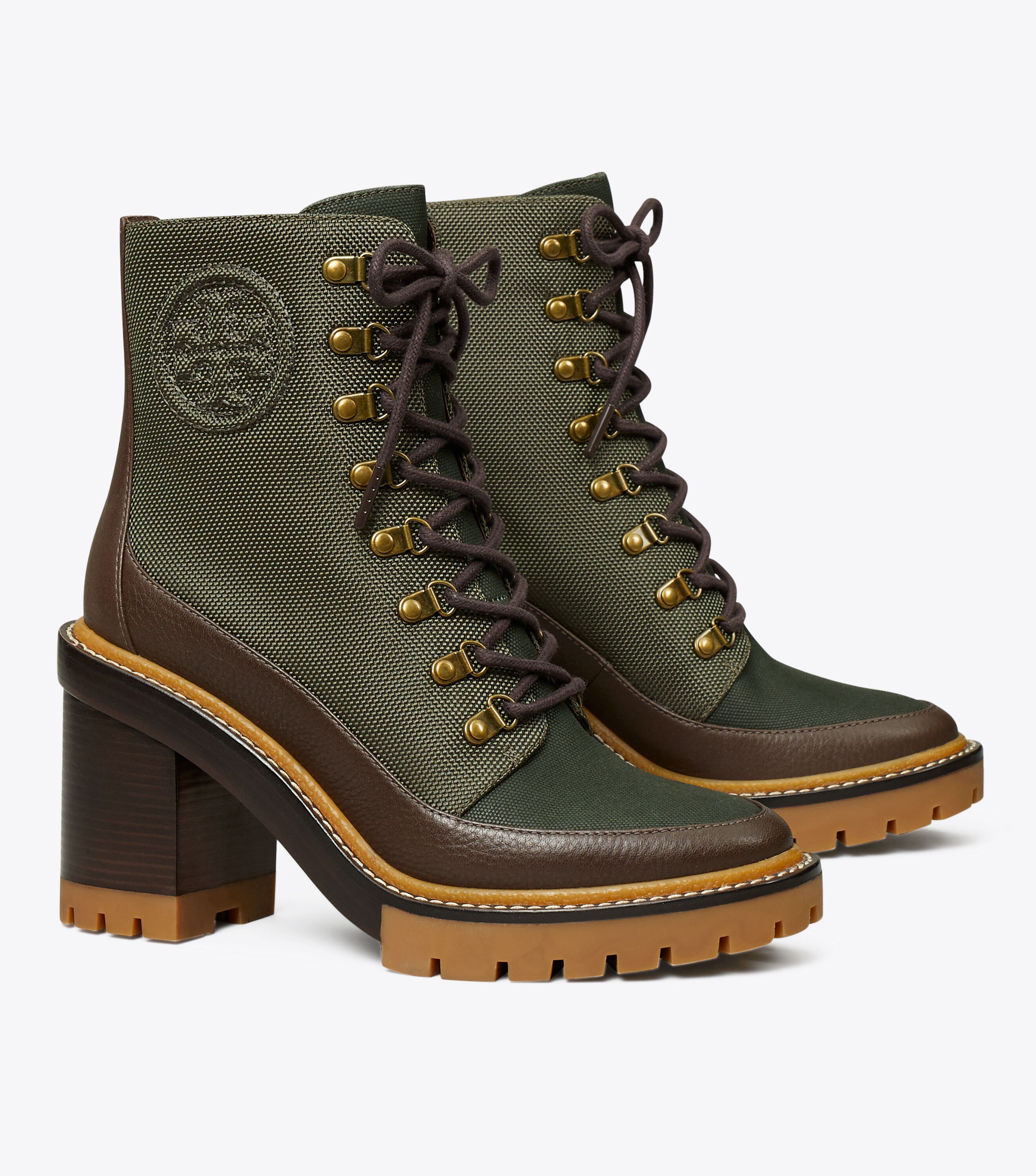 Miller Lug-Sole Ankle Boot, Olive / Militare / Brown | Tory Burch KW