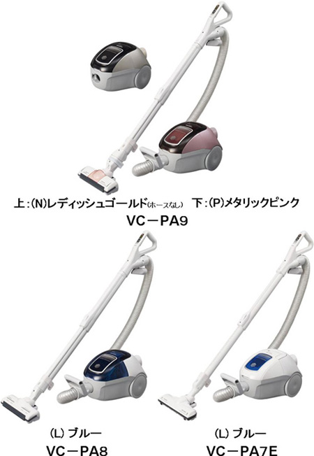 強力脱臭」、「ハイパワー」、「軽量コンパクト」の紙パック式