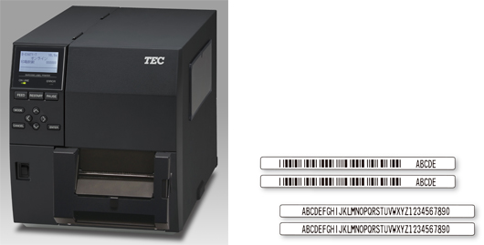 小さなラベルの印字にも対応する高精細ラベルプリンタ「B-EX4T3-HS13-R