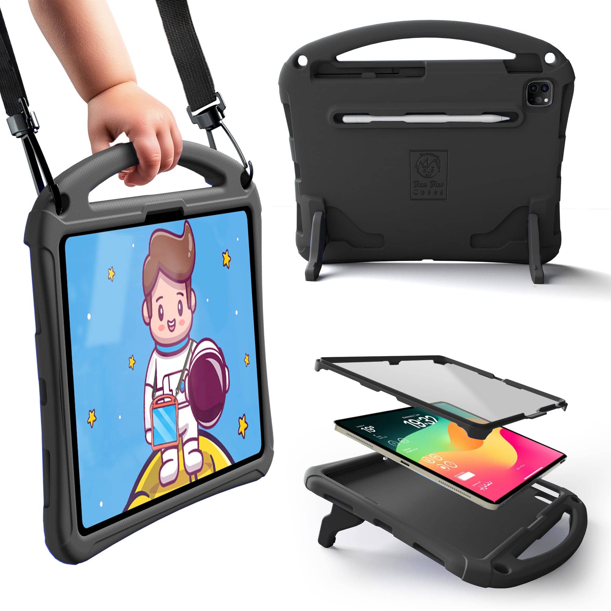 Bam Bino Space Suit Super Rugged Kids case with Screen Guard for