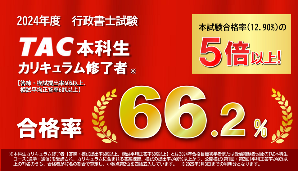 資格の学校TACで「行政書士」一発合格を目指そう！｜行政書士｜資格の